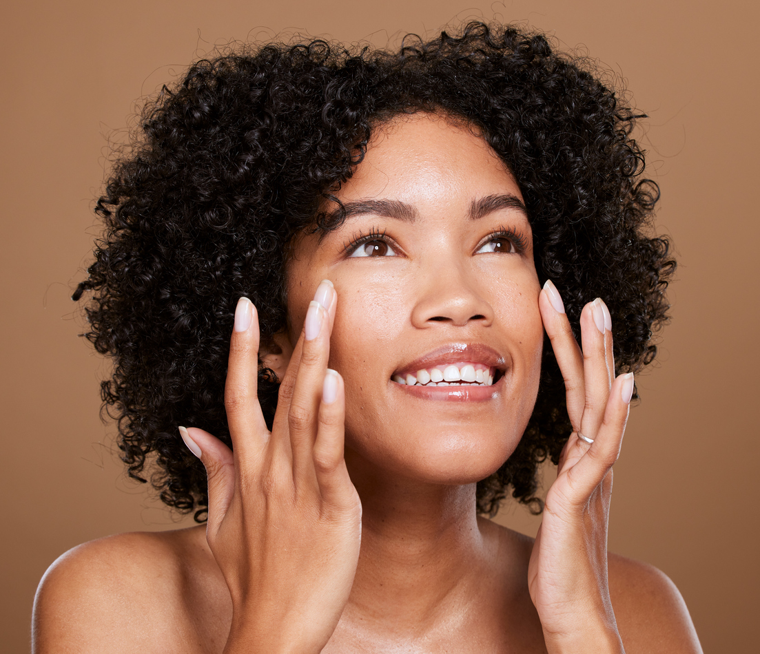 Black woman after having botox treatment image